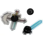 Minecraft mintás pin lyukacsos termékekhez, fluoreszkáló, 6 db/szett