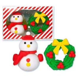 Radír Hóember és karácsonyi ajtódísz szett