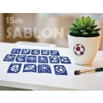 Sablonok, közepes, 15 db-os, fiús, 1.szett (CTMS-0059)