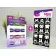 Csillámpor szett 12 x 2,5 ml alap színek (basic colours) + Labubu sablon szett