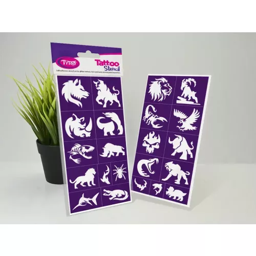 Sablonok, Beastly Animals, Vad állatok sablon szett, min. 20 minta
