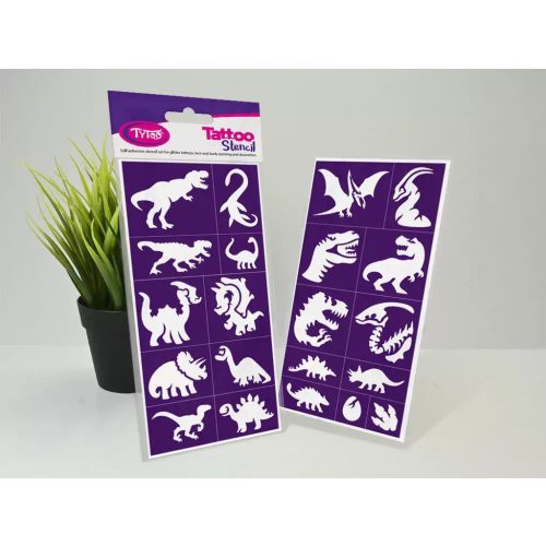 Sablonok, Dinosaurs, Dinoszauruszok sablon szett, min. 20 minta