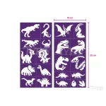 Sablonok, Dinosaurs, Dinoszauruszok sablon szett, min. 20 minta