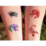 Sablonok, Dragons & Lizards, Sárkányok és gyíkok sablon szett, min. 20 minta