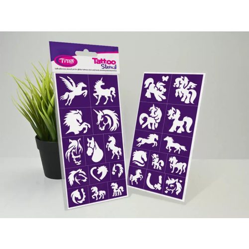 Sablonok, Horses & Ponies, Lovak és pónik sablon szett, min. 20 minta