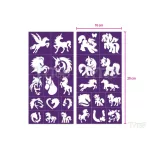 Sablonok, Horses & Ponies, Lovak és pónik sablon szett, min. 20 minta