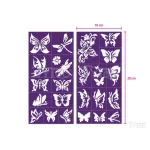Sablonok, Butterflies - Pillangók sablon szett, min. 20 minta