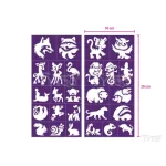 Sablonok, Forest Animals, Erdei állatok sablon szett, min. 20 minta