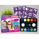 Face Paint Starter Kit, arcfesték szett sablonokkal