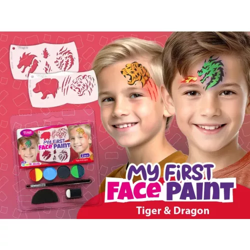 My First FacePaint arcfesték szett, Tiger és Dragon (tigris és sárkány)