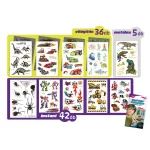Tetoválás matrica szett, Cool Kids Collection, 10 ív összesen 83 matricával