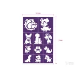 Sablonok, Paws (kutyák) sablon szett, kicsi, 11 db-os