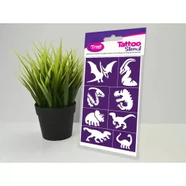   Sablonok, Dino Fun (dinoszauruszok) sablon szett, kicsi, 8 db-os