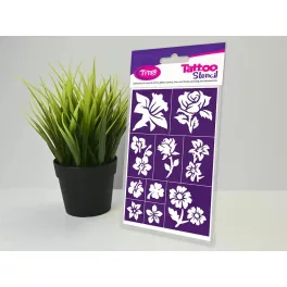 Sablonok, Meadow (virágok) sablon szett, kicsi, 10 db-os