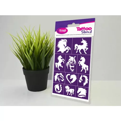 Sablonok, Rainbow Gallop (lovak, unikornisok) sablon szett, kicsi, 11 db-os