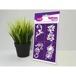   Sablonok, IvyBloom (nőies minták) sablon szett, kicsi, 4 db-os