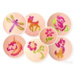 Csillámtetoválás Gleamy szett (30 sablon, 3 csillámpor, 5 ml ragasztó, ecset)