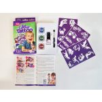 Csillámtetoválás DinoDrive szett (27 sablon, 3 csillámpor, 5 ml ragasztó, ecset)